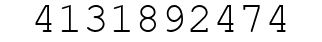 Number 4131892474.