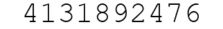 Number 4131892476.