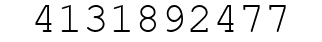 Number 4131892477.