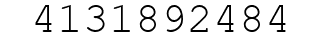 Number 4131892484.