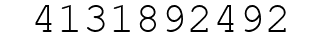 Number 4131892492.