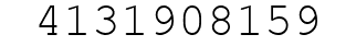 Number 4131908159.