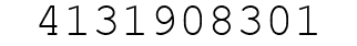 Number 4131908301.