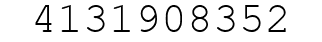 Number 4131908352.