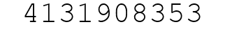 Number 4131908353.