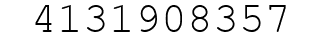 Number 4131908357.