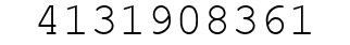Number 4131908361.