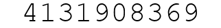 Number 4131908369.