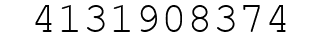 Number 4131908374.