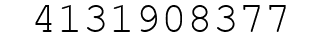 Number 4131908377.
