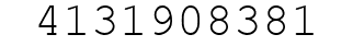 Number 4131908381.