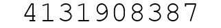 Number 4131908387.