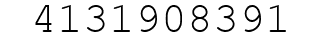 Number 4131908391.