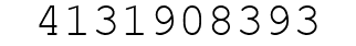 Number 4131908393.