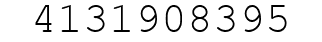 Number 4131908395.