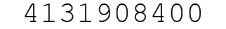 Number 4131908400.