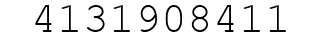 Number 4131908411.
