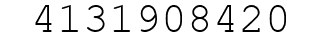Number 4131908420.