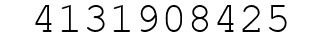 Number 4131908425.