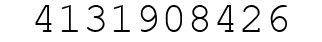 Number 4131908426.