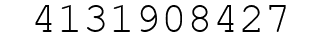 Number 4131908427.