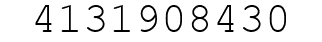 Number 4131908430.