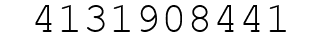 Number 4131908441.