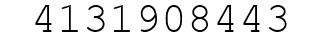 Number 4131908443.