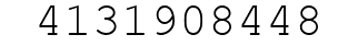 Number 4131908448.