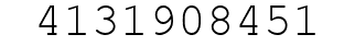 Number 4131908451.