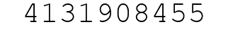 Number 4131908455.