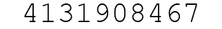 Number 4131908467.