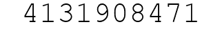 Number 4131908471.