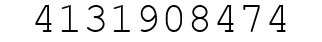 Number 4131908474.