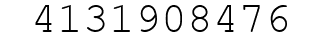 Number 4131908476.