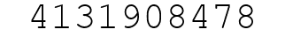 Number 4131908478.