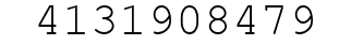 Number 4131908479.