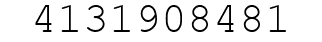 Number 4131908481.