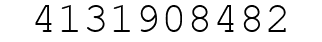 Number 4131908482.