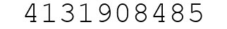 Number 4131908485.