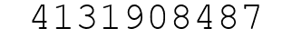 Number 4131908487.