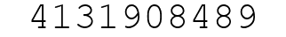 Number 4131908489.