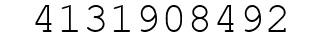 Number 4131908492.