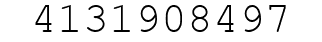 Number 4131908497.