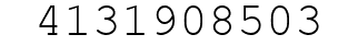 Number 4131908503.