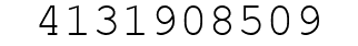 Number 4131908509.