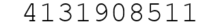 Number 4131908511.
