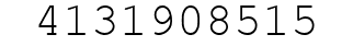 Number 4131908515.