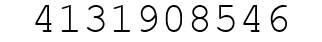 Number 4131908546.