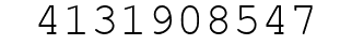 Number 4131908547.